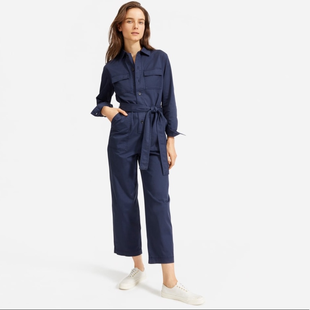 Everlane The Modern Utility Jumpsuit Navy Size 6